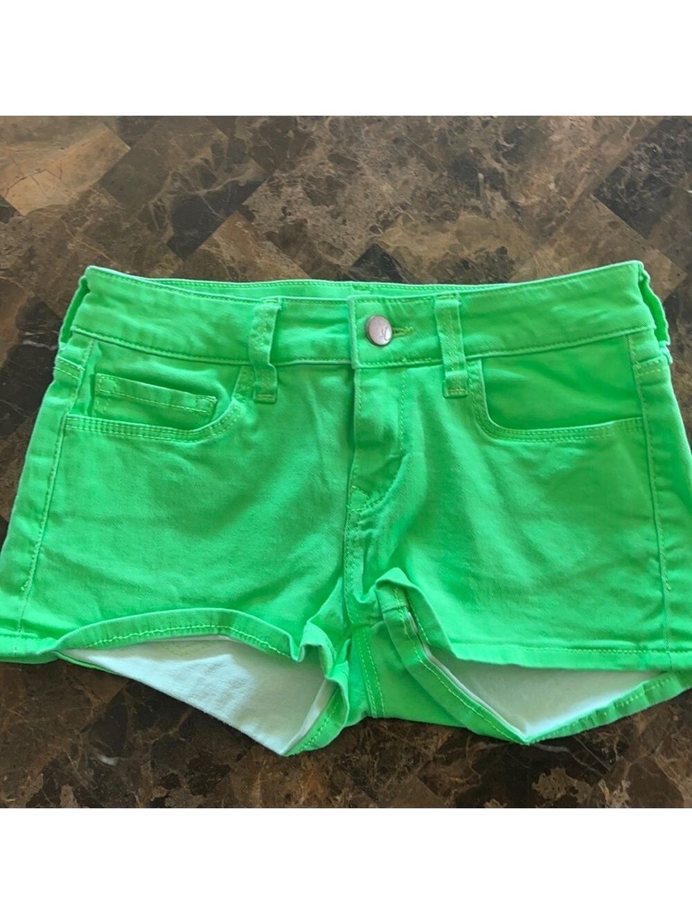 Gorgeous Green Mavi short shorts.
